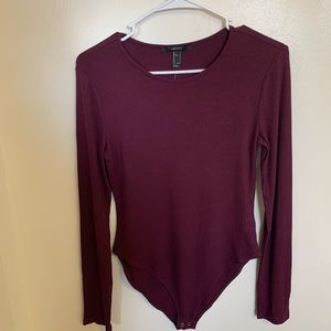 Maroon forever 21 body suit